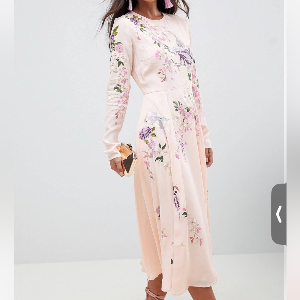 ASOS embroidered dress